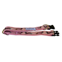Load image into Gallery viewer, Dachshund Dog Collar (Pink & Blue)