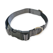 Load image into Gallery viewer, Black Herringbone Dog Collar