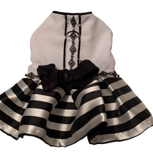 Load image into Gallery viewer, Striped Elegance Cocktail Dress