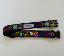 Load image into Gallery viewer, Superheroes Dog Collar