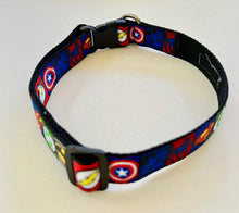 Load image into Gallery viewer, Superheroes Dog Collar