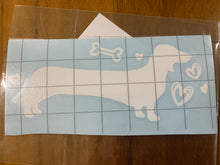 Load image into Gallery viewer, Dachshund Love Car Sticker