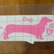Load image into Gallery viewer, Dachshund Love Car Sticker