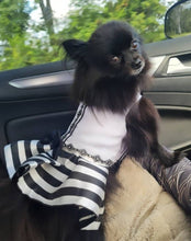 Load image into Gallery viewer, Striped Elegance Cocktail Dress