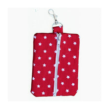 Load image into Gallery viewer, White Stars On Red Doggy Bag Holder