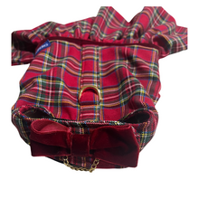 Load image into Gallery viewer, Red Tartan Pleated Dress
