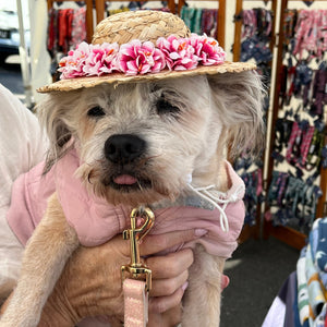 Cane Hat With Flowers