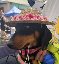 Load image into Gallery viewer, Cane Hat With Flowers
