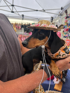 Cane Hat With Flowers