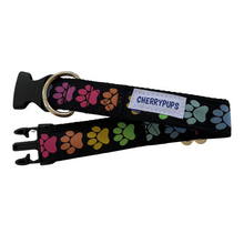 Load image into Gallery viewer, Rainbow Hearts Dog Collar
