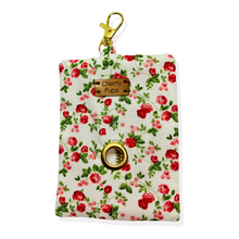 Load image into Gallery viewer, Red Roses On Cream Doggy Bag Holder
