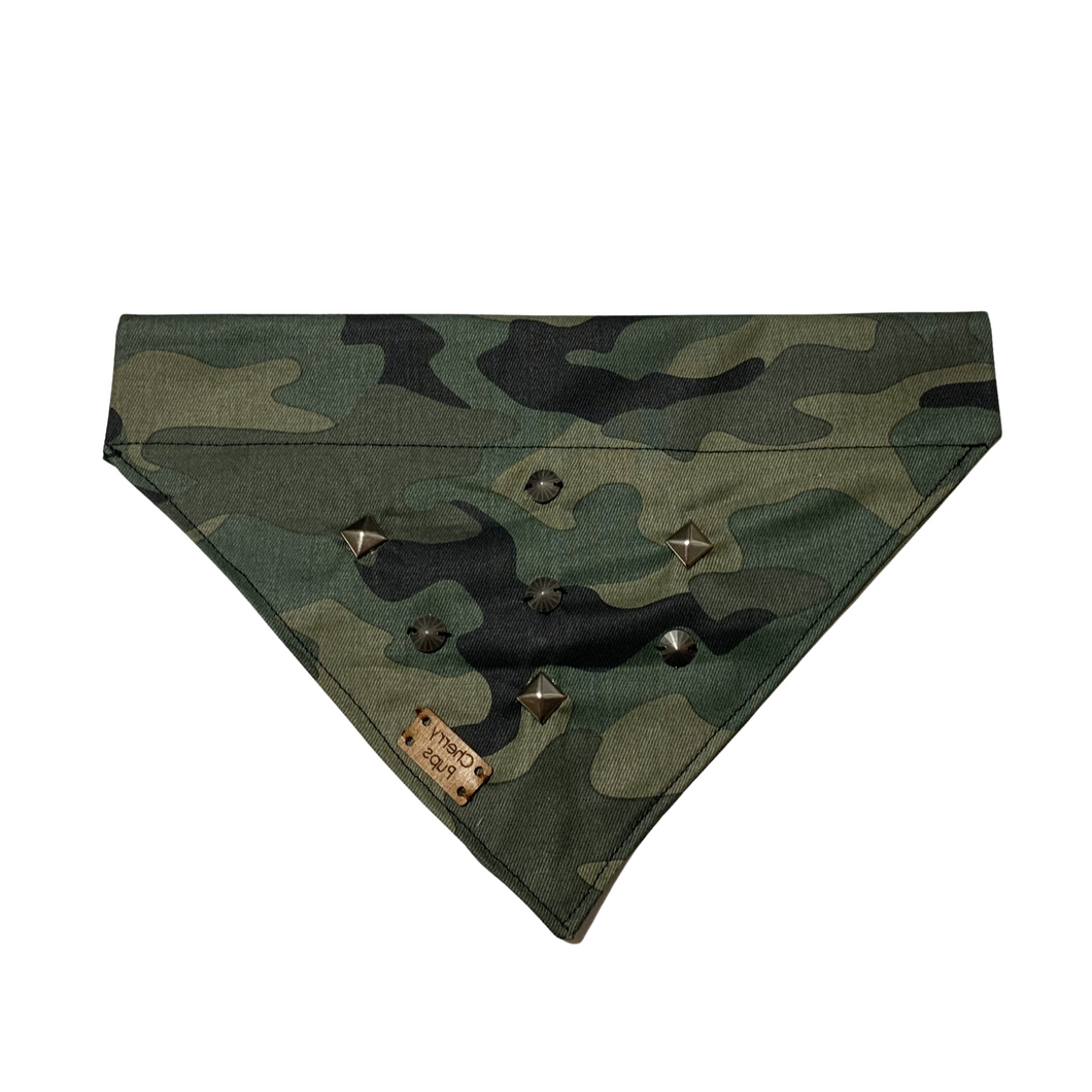 Army Studded Dog Bandana