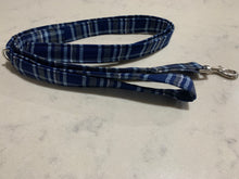 Load image into Gallery viewer, Blue Check Tartan Dog Lead
