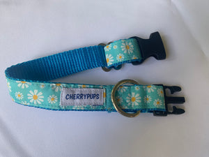 Blue Daisy - Dog Collar