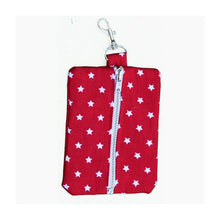 Load image into Gallery viewer, White Stars On Red Doggy Bag Holder
